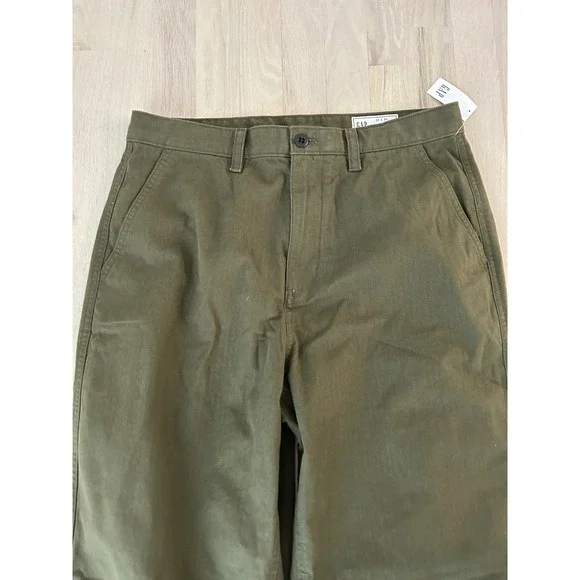 GAP Green Cotton Baggy Fit Chinos Sz 31 New w/ Tags $69.95 MSRP - Picture 2 of 7